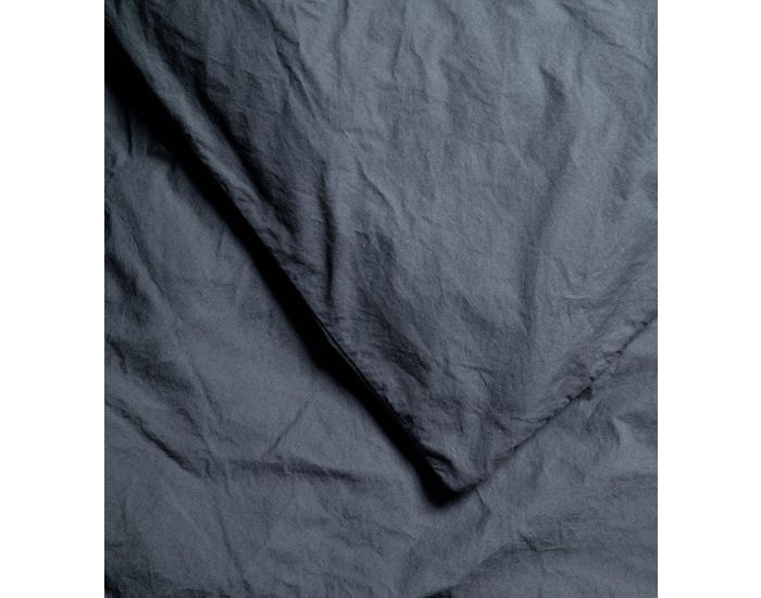 KADOLIS Housse de Couette en Percale de Coton Bio Lav pour Lit 1 Personne - Orage 140 x 150 cm (5)