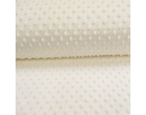CRAFT LOOM Tissu Minky  Pois Haute Qualit - Tailles au Mtre - cru 
