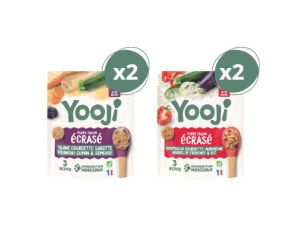 YOOJI Duo Ecrass Tajine (x2) & Ratatouille (x2) - 12 Repas - Ds 8 mois