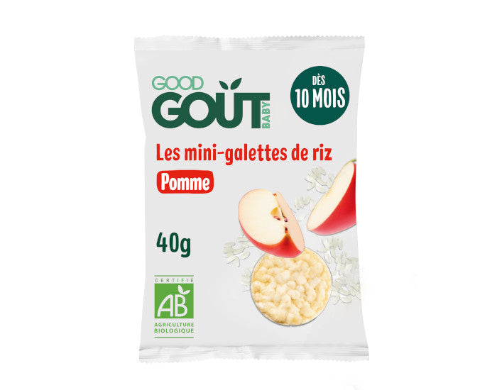 Mini-Galettes de Riz à la Pomme pour Bébé - 40 g - Dès 10 mois