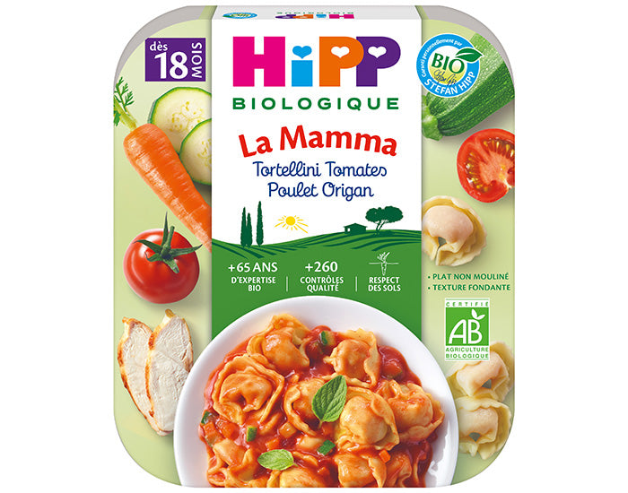 Pâtes à l'Italienne de la Mamma- Assiette 250 g - Dès 15 et 18 mois
