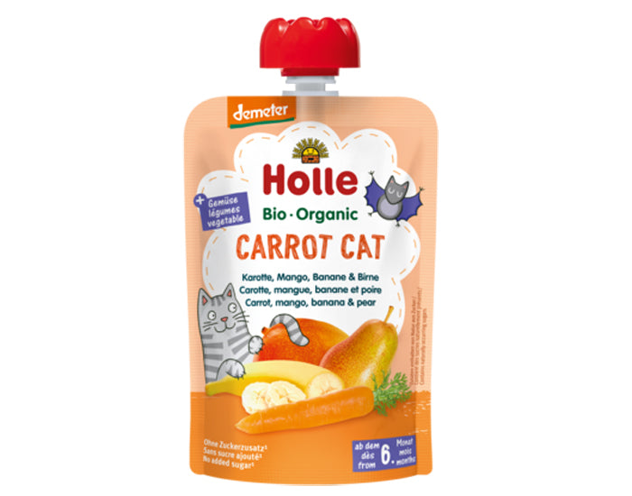 Gourde Carrot Cat - Carotte Mangue Banane Poire - 100 g - Dès 6 mois