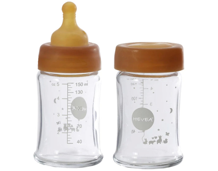 Lot de 2 Biberons en Verre - 150 ml