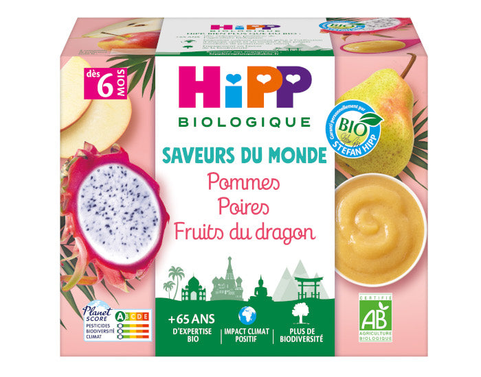 Coupelles Fruits Saveur du Monde - 4 x 100 g - Dès 6 mois