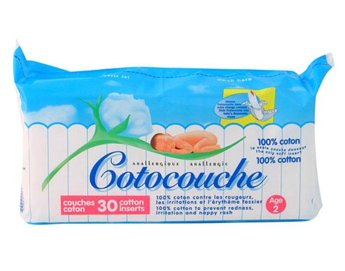 Cotocouches Anallergiques Anti-Irritations - 2ème Âge dès 5 mois - Paquet de 30