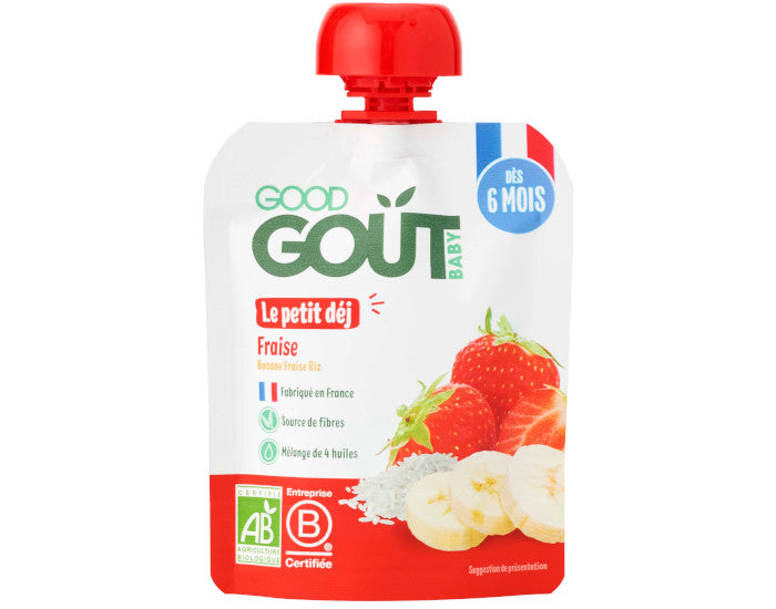 Gourde Petit Déj Fraise - Dès 6 mois - 70 g