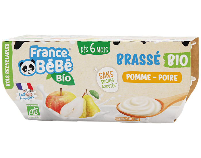 Brassé Pomme Poire - 4x100 g - Dès 6 mois