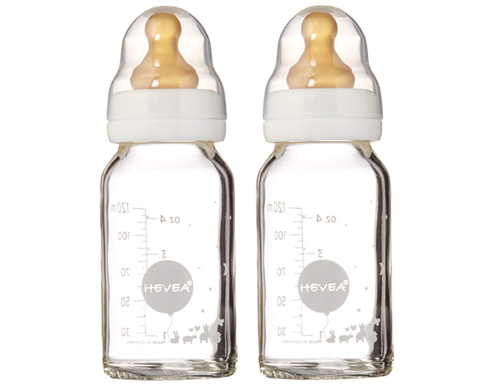 Lot de 2 Biberons en Verre