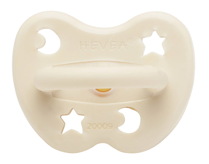 Sucette Symétrique en Caoutchouc Naturel Coloré - Milky White