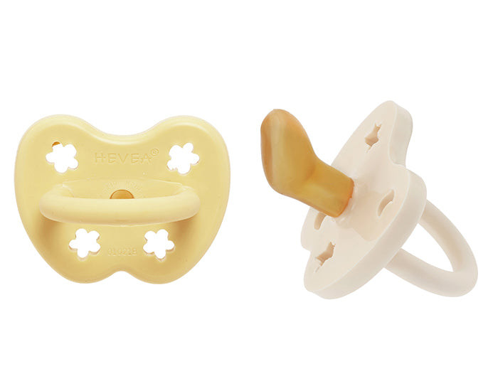 2 Pack Tétines Physiologiques en Caoutchouc Naturel 3-36 mois - Coloré