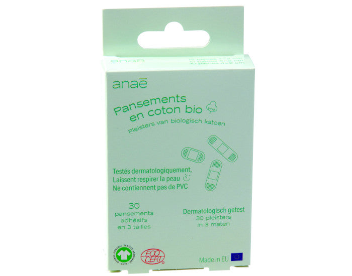 Boîte de 30 Pansements Coton Bio