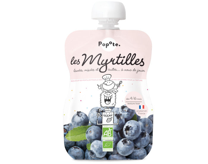 Gourde Myrtille - 120g - Dès 4/6 mois