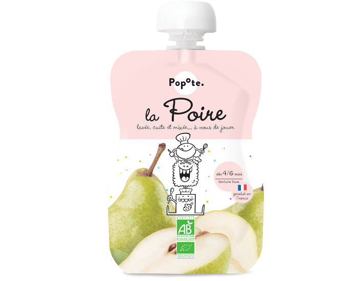 Gourde Poire Bio - 120 g - Dès 4/6 mois