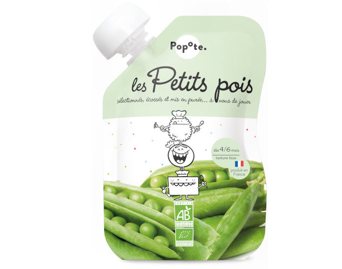 Gourde Petit Pois Bio - 120 g - Dès 4/6 mois