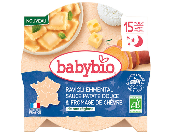 Assiette Menu Végétal - 190 g ou 230 g - Dès 12 ou 15 mois
