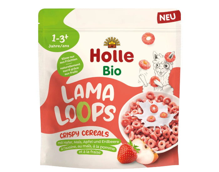 Céréales Soufflées Fraise et Pomme Lama Loops - 125 g - Dès 12 mois