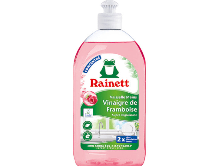 Liquide Vaisselle Mains - Formule Concentrée Vinaigre de Framboise - 500 ml