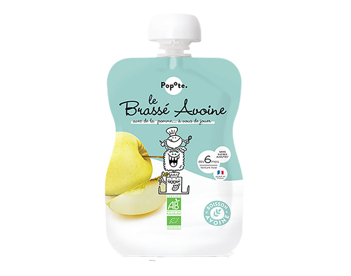 Gourde Brassé Avoine Pomme - 100g - Dès 6 mois
