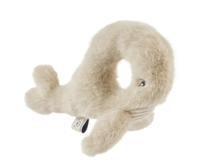 Hochet Teddy Bear Naturel – Ourson En Bouclé 100% Polyester – Clochette Dans La Tête – Dès La Naissance – 22 X 9 X 20 Cm