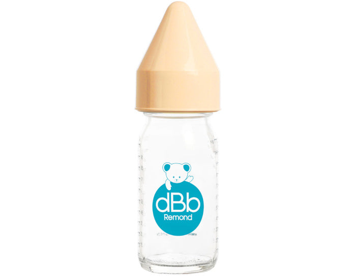 Biberon en Verre Régul'air 110ml Jaune Moutarde - Tétine Silicone