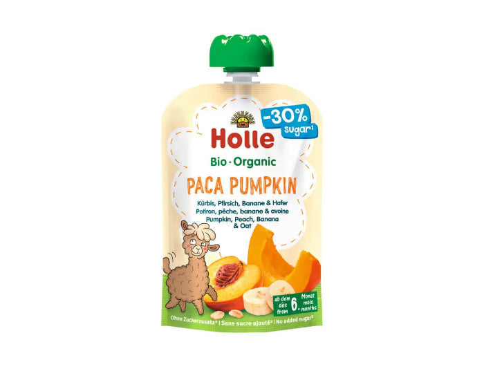 Gourde Paca Pumpkin – Potiron, Pêche, Banane et Avoine – 100 g – Dès 6 mois