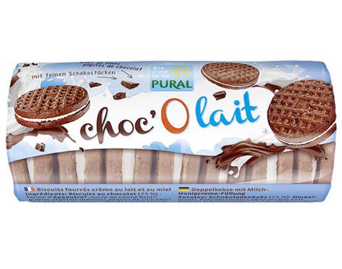 Choc'O Lait - Biscuits Chocolat Fourrés Lait-Miel