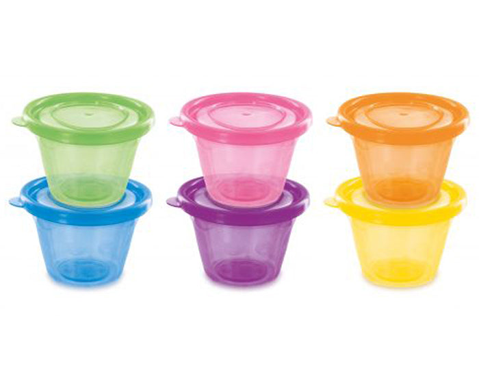 Set de 6 Petits Pots avec Couvercles - 120 ml