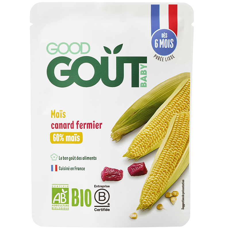 Petit Plat Bébé Maïs Canard Fermier - 190 g - Dès 6 mois