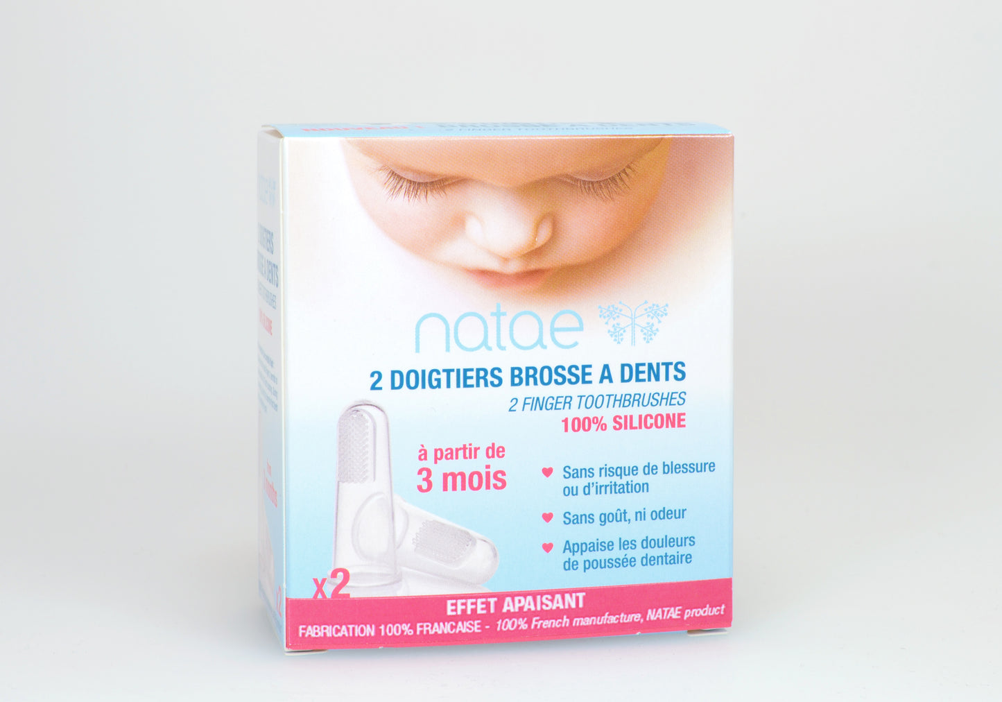 Doigt brosse à dent silicone qualité médicale