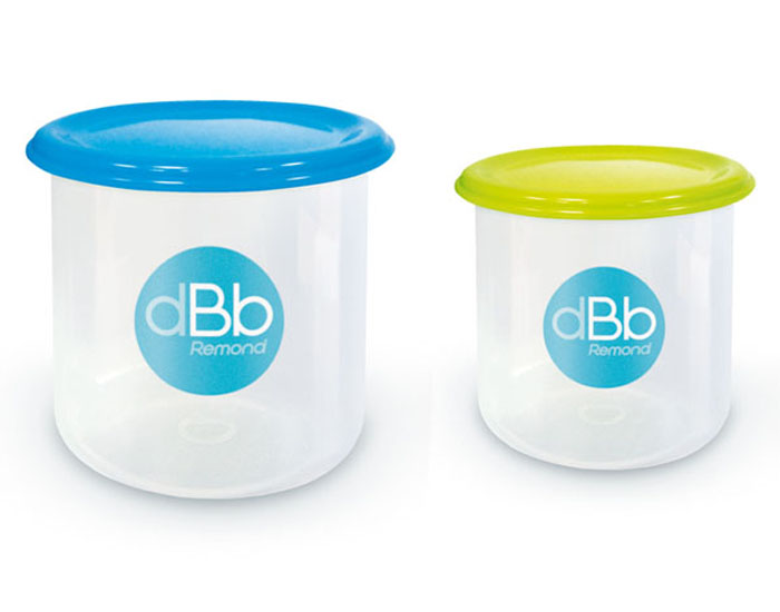 DBB REMOND Set de 2 Pots de Conglation - Bleu Vert - 190 et 300 ml