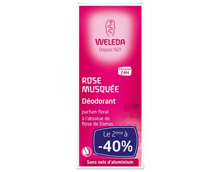 WELEDA Duo Dodorant Rose OFFRE SPECIALE - 2x100ml