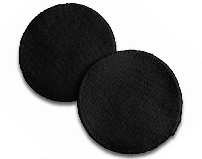 CARRIWELL Coussinets d'Allaitement Lavables Coton Noir - 3 paires