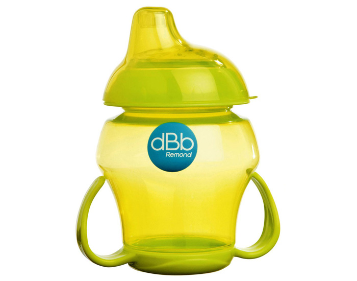 DBB REMOND Babytasse - Tasse d'Apprentissage pour Bb - 250 ml Vert Translucide