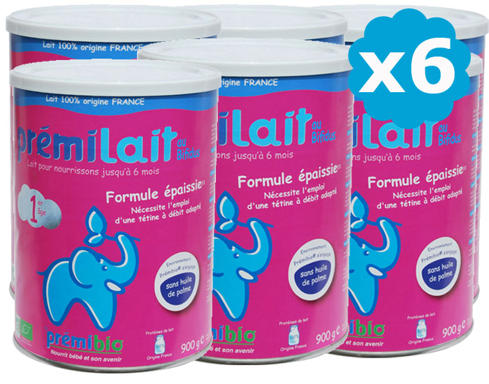 Lait pour Nourrisson 1 Formule Epaissie de 0 6 mois 6 x 900 g PRMILAIT
