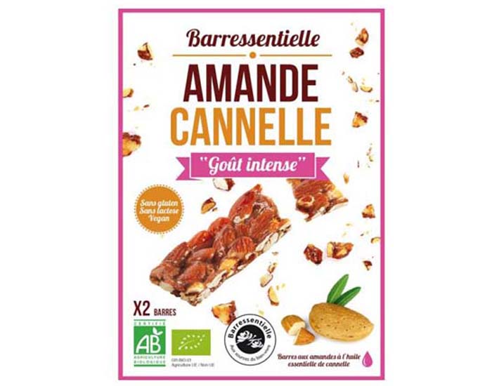 BARRESSENTIELLE Barre Amande Cannelle - 50 g
