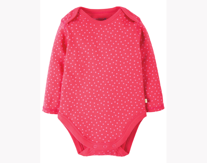 FRUGI Body Manches Longues - Pois Rose