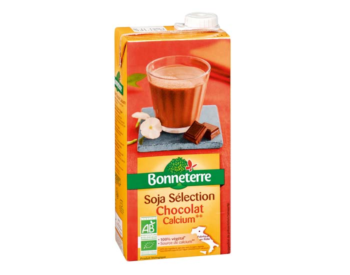 BONNETERRE Boisson Soja Chocolat Calcium - 1L