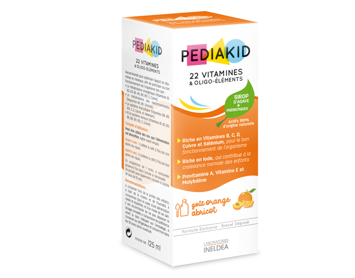 PEDIAKID 22 Vitamines et Oligo-lments - Ds 6 mois 250 ml