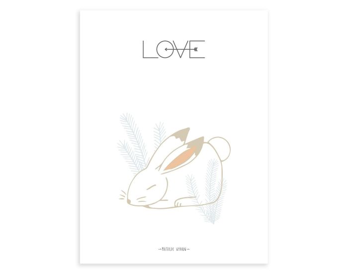 LILIPINSO - Affiche Seule - Nordic - Lapin 