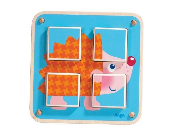 HABA Cubes puzzle animaux du jardin - Ds 2 ans