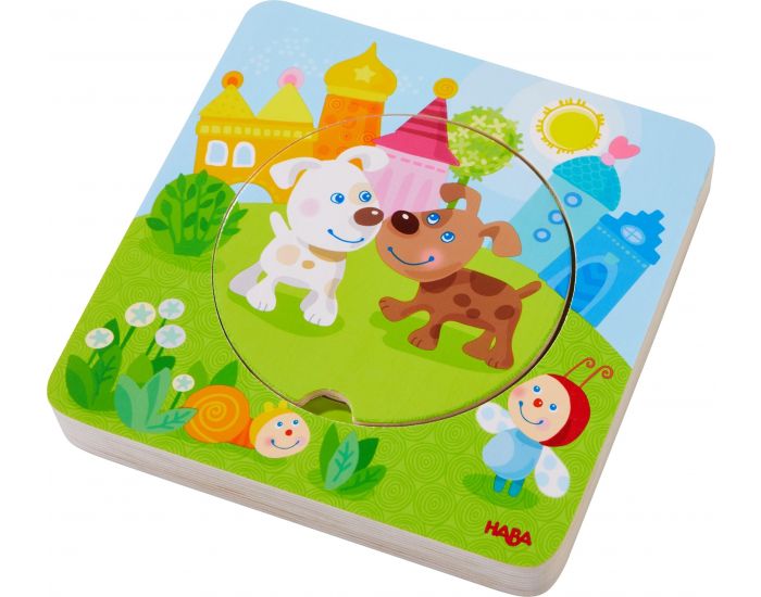 HABA Puzzle  couches bbs animaux - Ds 12 mois