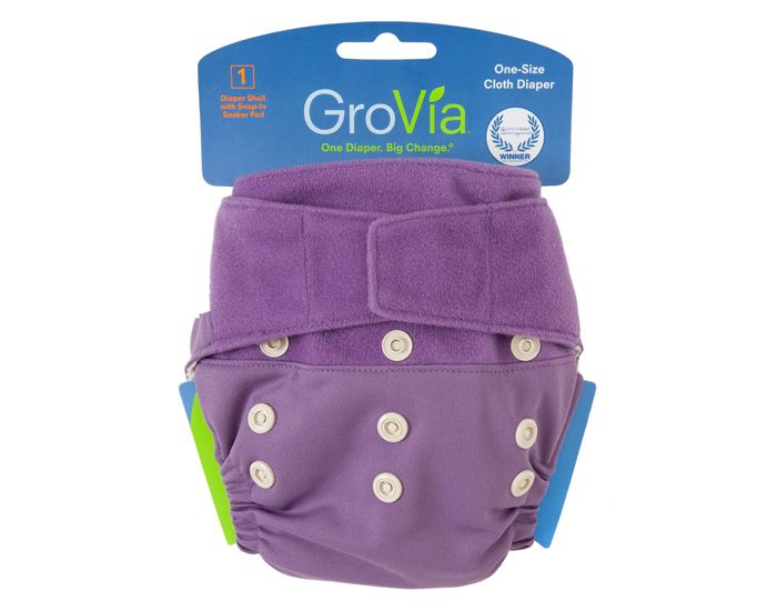 GroVia Couche Lavable  Velcros - Pad 100% coton Bio