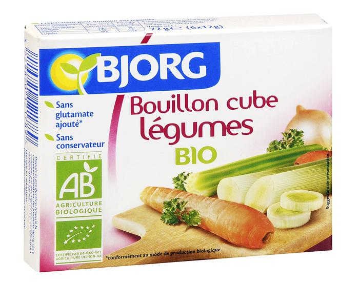 BJORG Bouillon Cubes Lgumes - 72 g