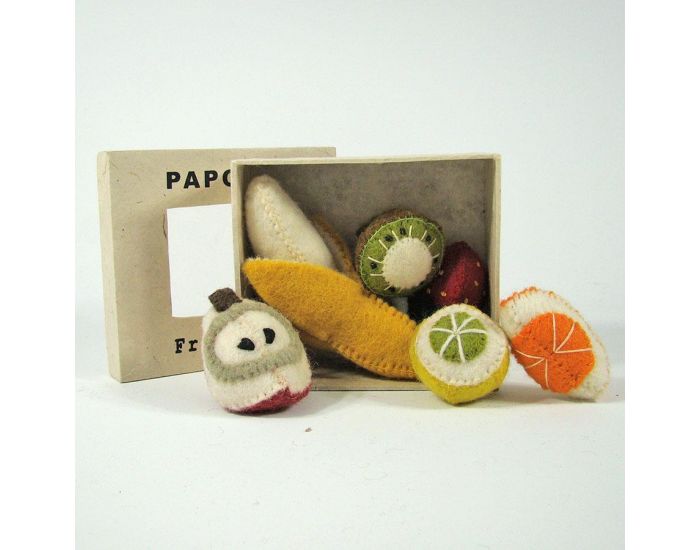 PAPOOSE TOYS Mini Fruits en Laine Feutre - Set De 6 - Ds 3 ans (13)