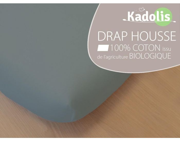 KADOLIS Drap Housse Coton Bio 90x190 - coloris au choix (11)