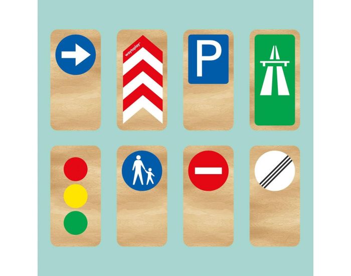 WAYTOPLAY Set de 8 Panneaux de Signalisation - Roadblocks - Ds 3 ans (5)