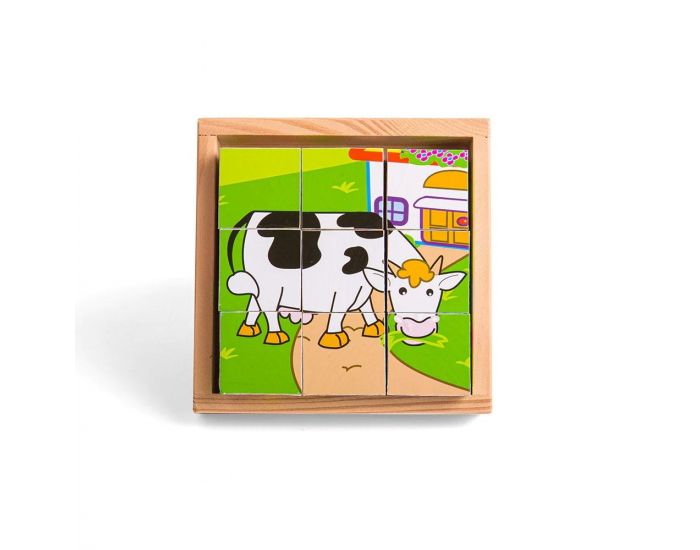 BIGJIGS TOYS Puzzle Cube - Animaux - Ds 1 an (1)