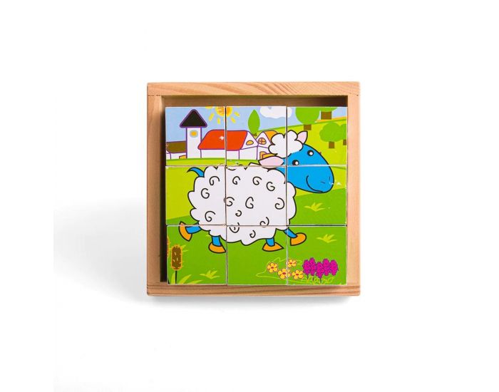 BIGJIGS TOYS Puzzle Cube - Animaux - Ds 1 an (3)