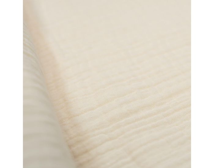 CRAFT LOOM Coupon de Tissu en Double Gaze de Coton -  Tailles Sur-mesure - Ecru (1)
