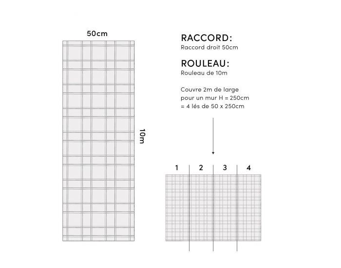 LILIPINSO Papier Peint - Picnic Day - Graphique - Bleu Gris Rouleau 10 m (3)